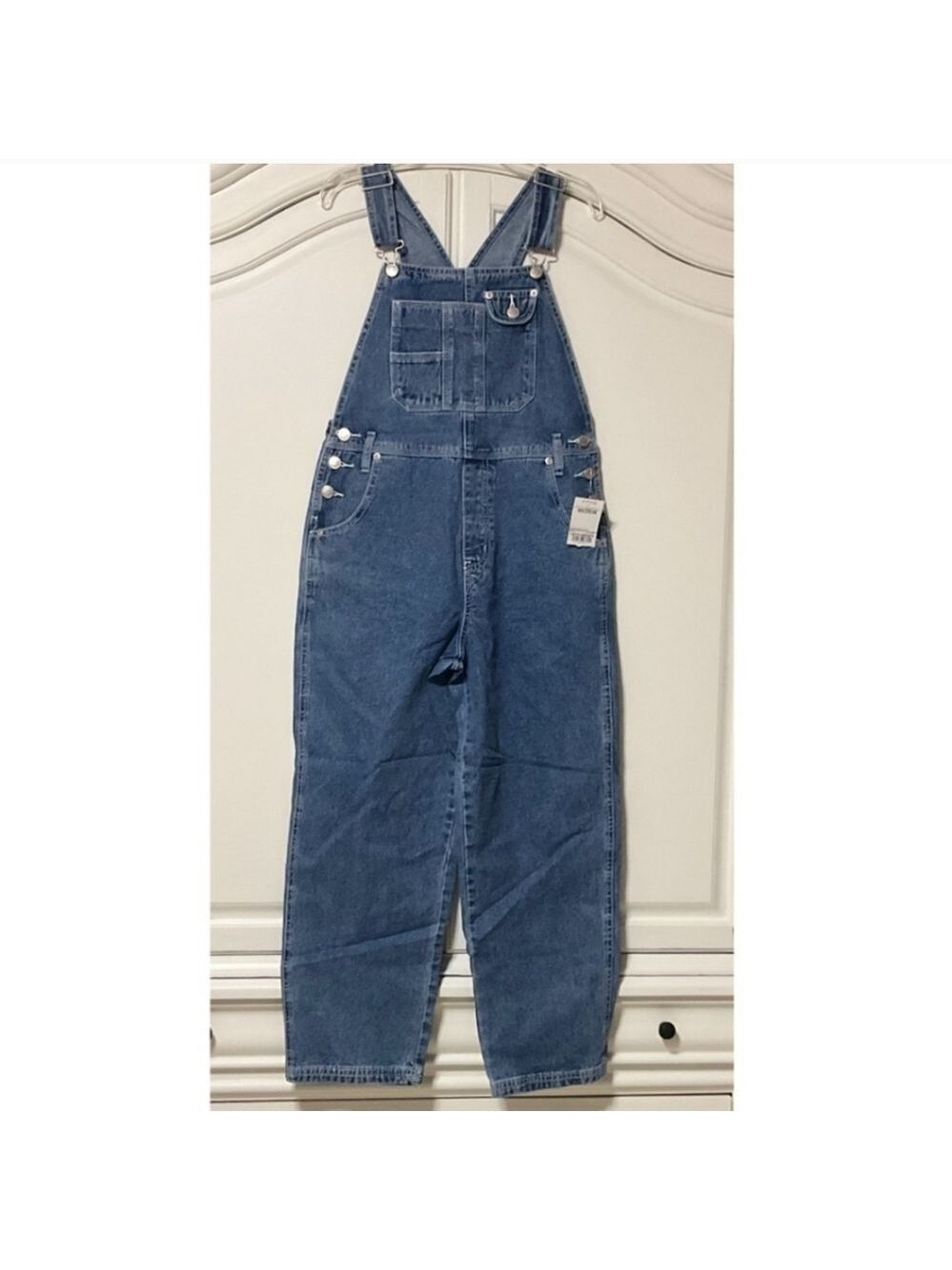 ARIZONA  Girls Jean Co Overalls  Blue Denim stone wash Nwt Size S